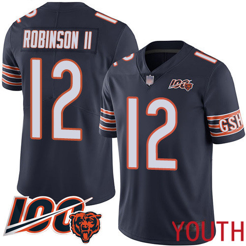 Chicago Bears Limited Navy Blue Youth Allen Robinson Home Jersey NFL Football #12 100th Season->youth nfl jersey->Youth Jersey